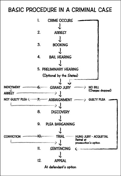 Procedures in Criminal Case drawing